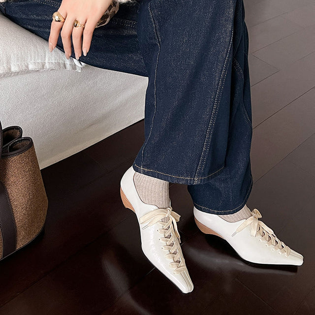 Aurastyle LuxeLeather Exotic Square Toe Shoes