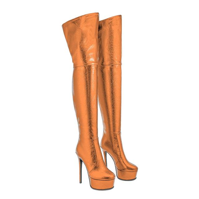 Veltique Wedding Slip Boots