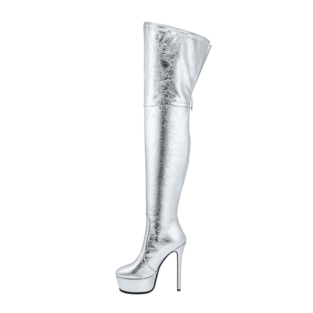 Veltique Wedding Slip Boots