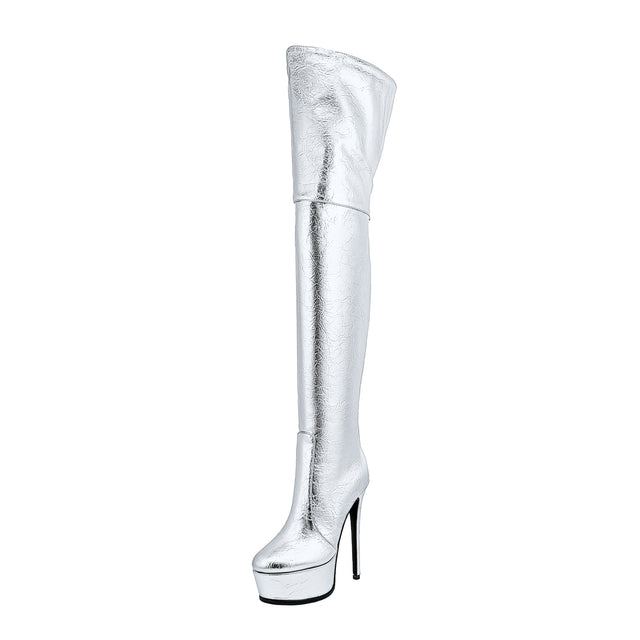 Veltique Wedding Slip Boots