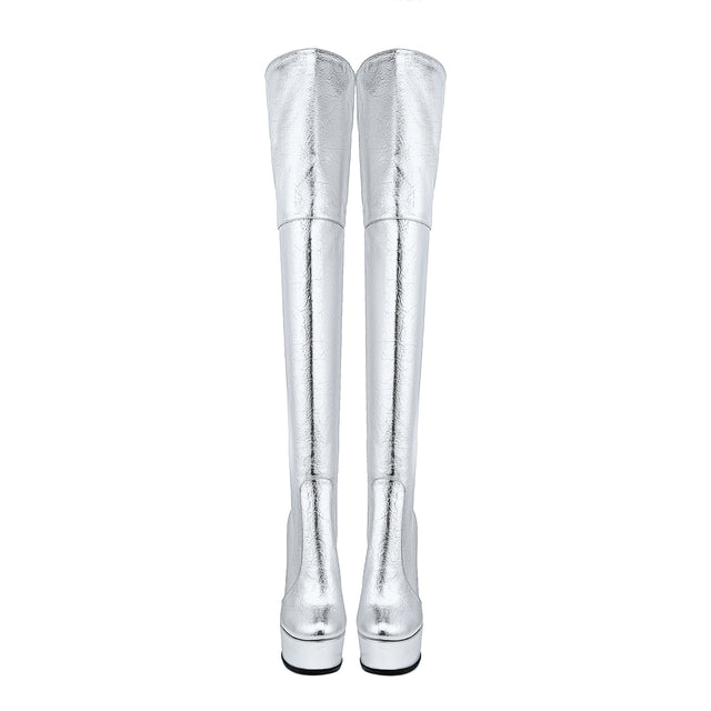 Veltique Wedding Slip Boots