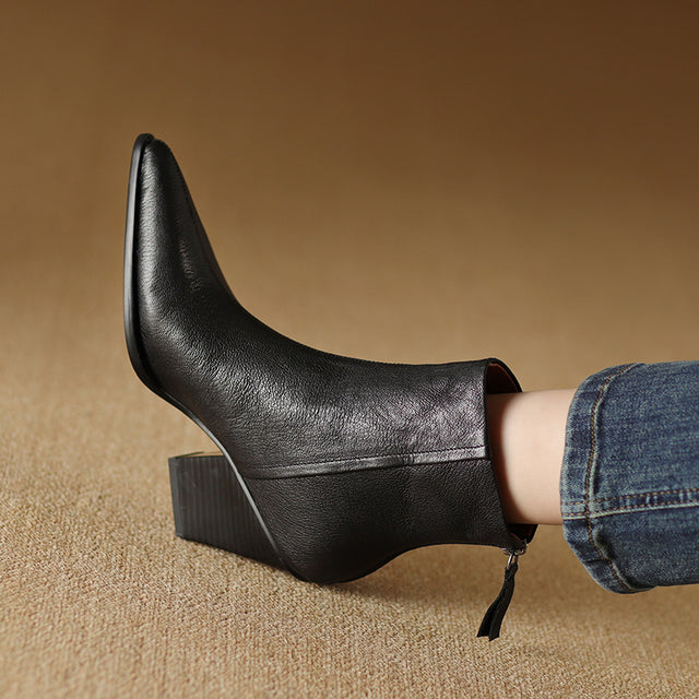 Ebonique Timeless Ankle Booties