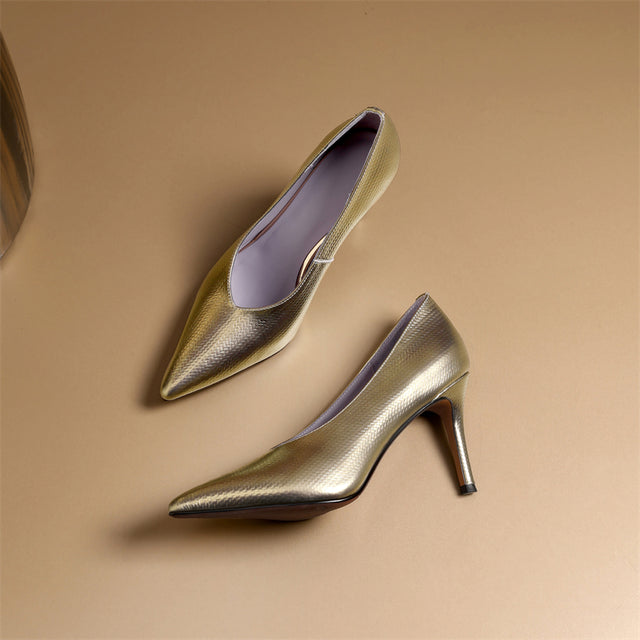 Eldorian AlliChic Exotic Leather High Heels