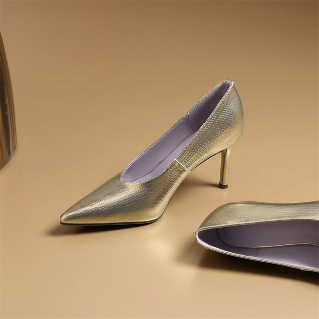 Eldorian AlliChic Exotic Leather High Heels