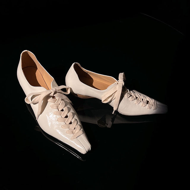 Aurastyle LuxeLeather Exotic Square Toe Shoes