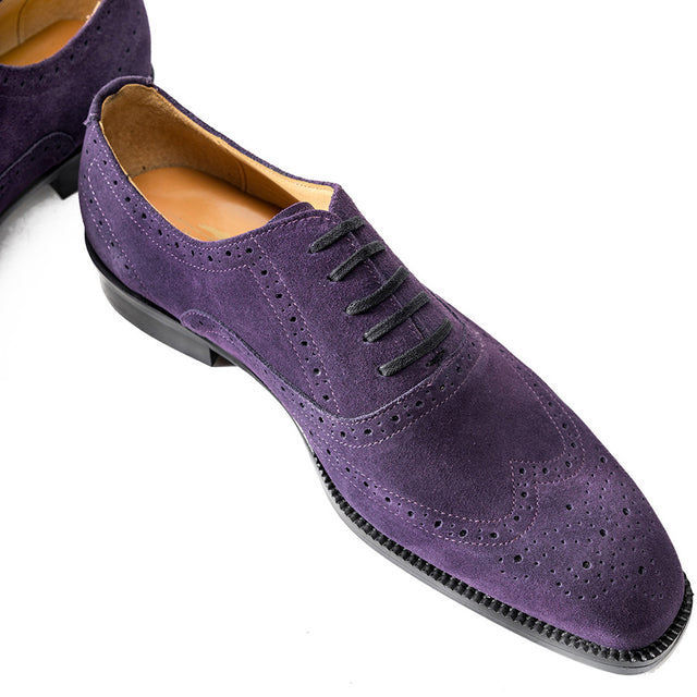 Veltoria LuxeLace Suede Dress Shoes