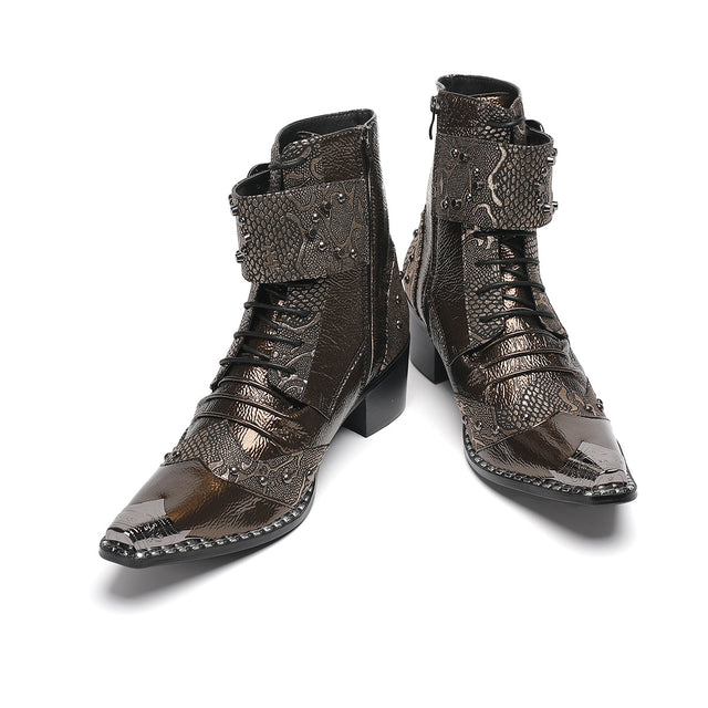 Opulessa Signature Event Metal Head Boots