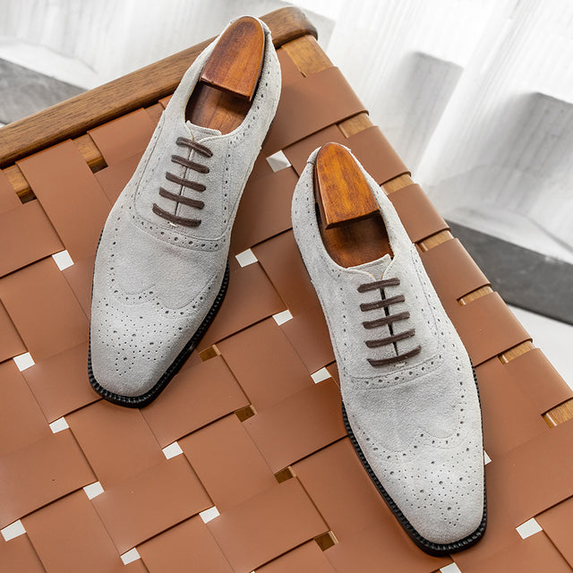 Veltoria LuxeLace Suede Dress Shoes