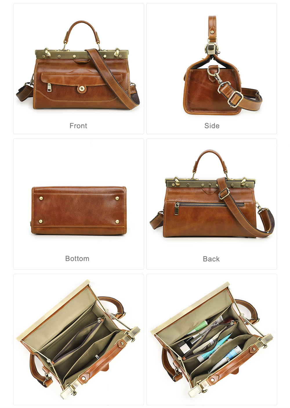 Serpatura Office Zip Crossbody Bag