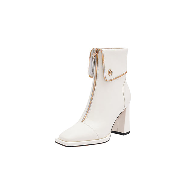 Veltique Elegance Zip Booties