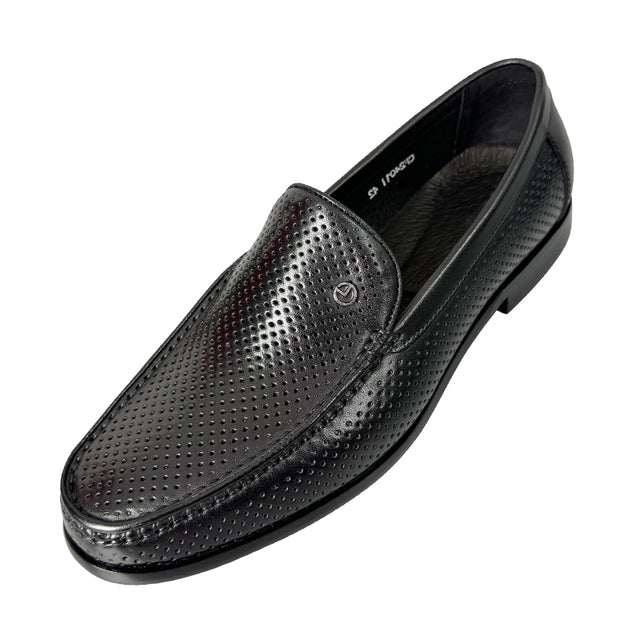 Veltique Glide Croc-textured Loafers