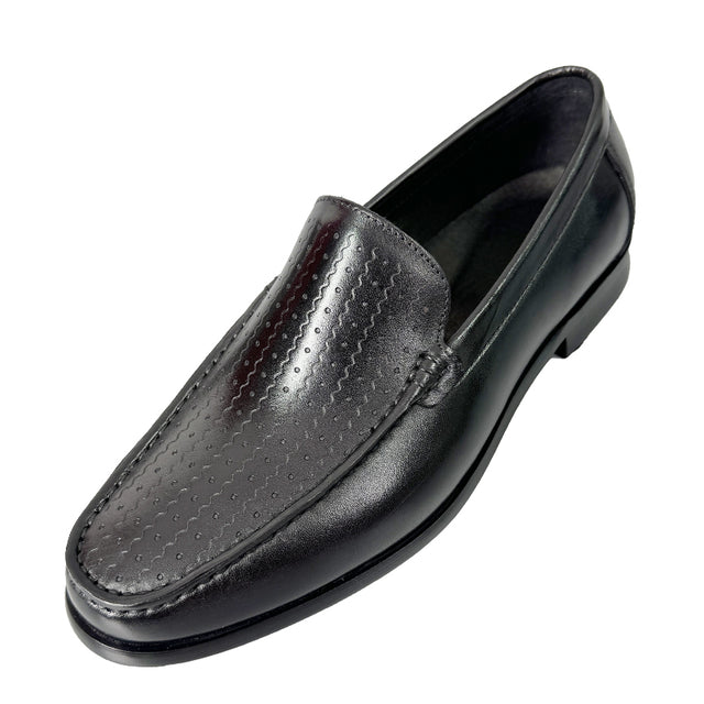 Veltique Glide Croc-textured Loafers