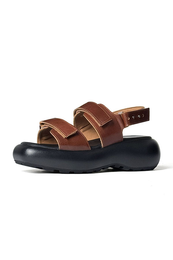 Celestova Chic Buckle Leather Sandals