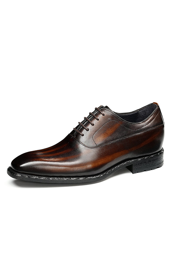 Aurastyle Ebonique increased Leather Brogues