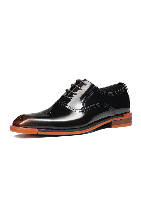 Aurastyle Ebonique Leather Brogues