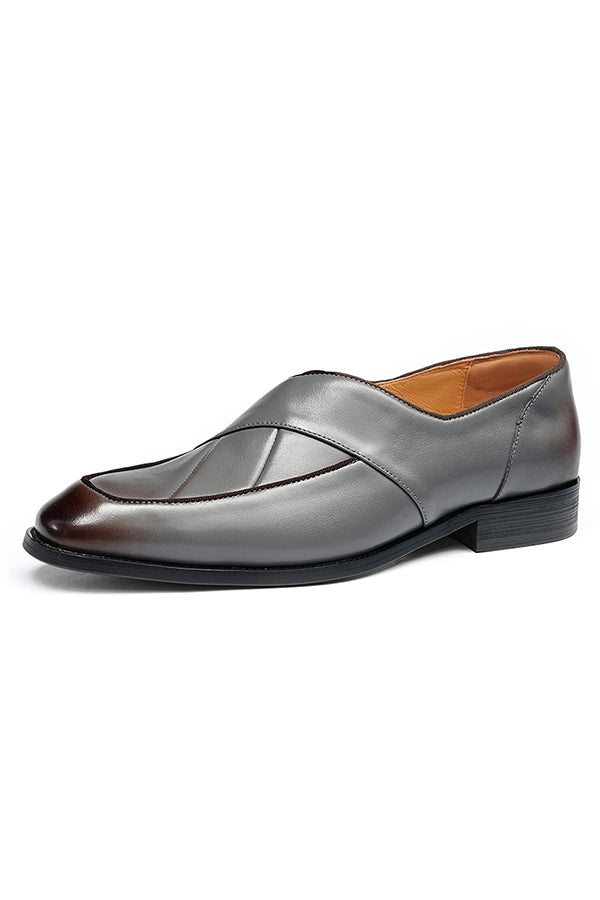 Celestova Elegance Leather Slip Loafers