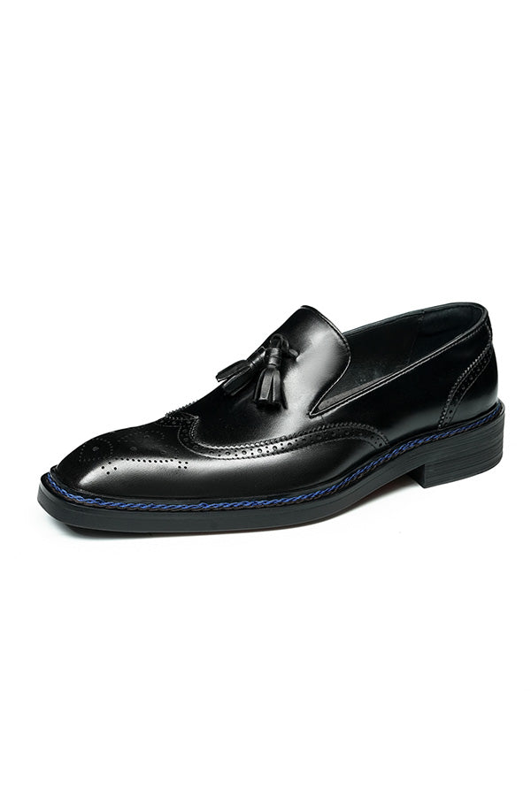 Veltique Snakara Tassel Dress Loafers