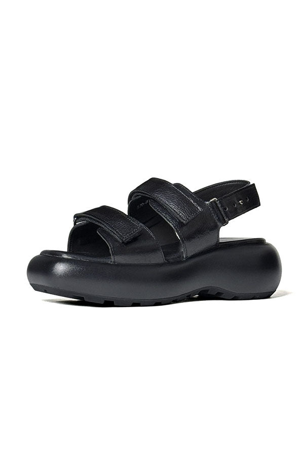 Celestova Chic Buckle Leather Sandals