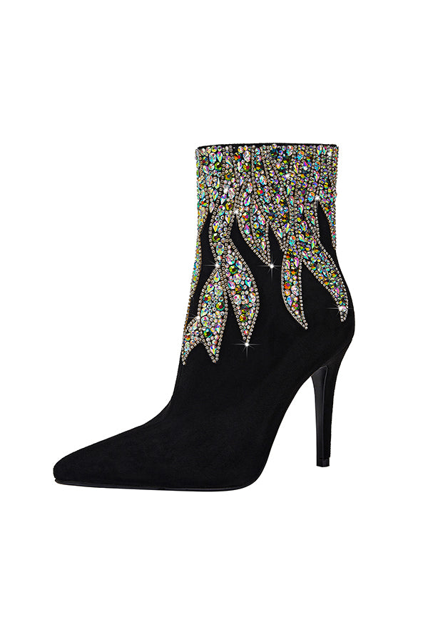 Ostranuxe Bridal Zipper Booties