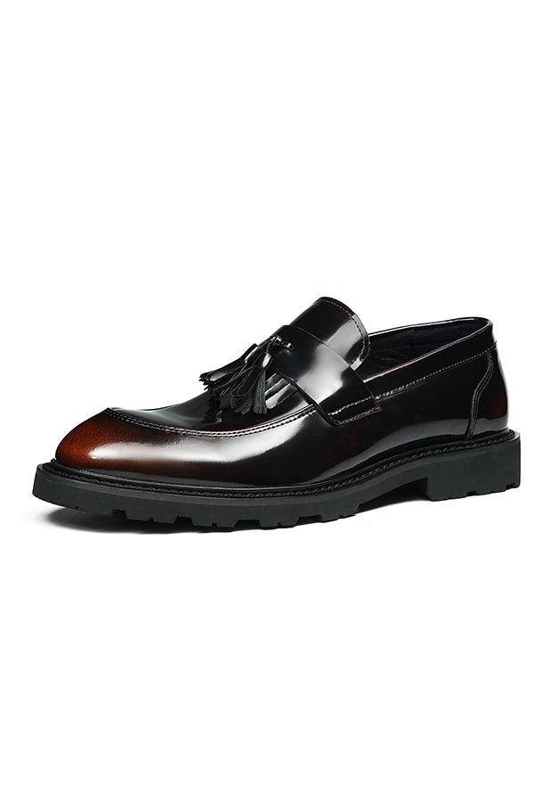 Veltique Snakara Tassel Dress Loafers