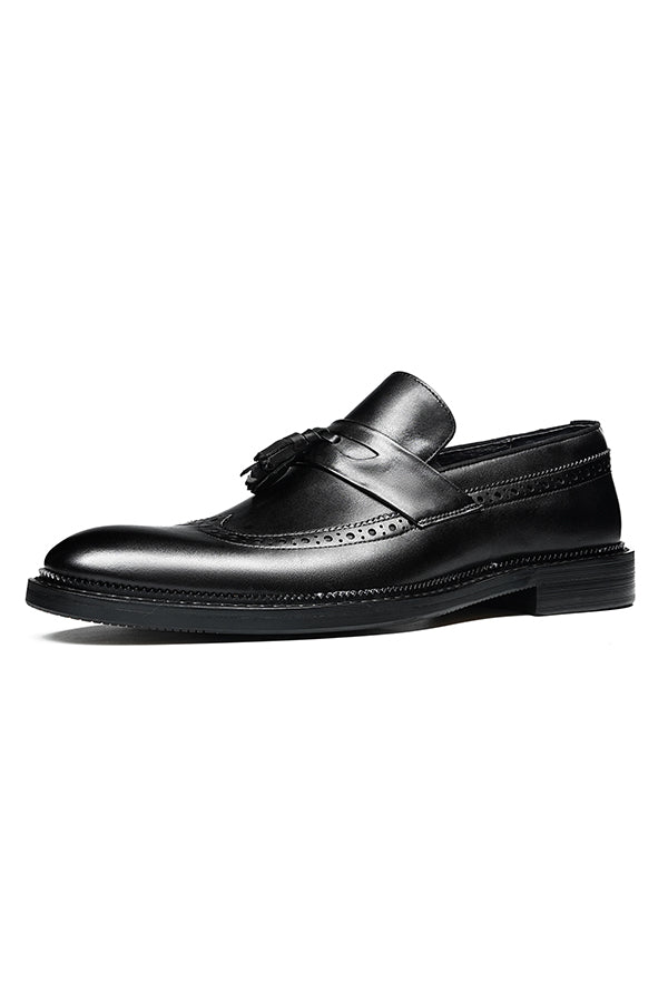 Veltique Snakara Tassel Dress Loafers