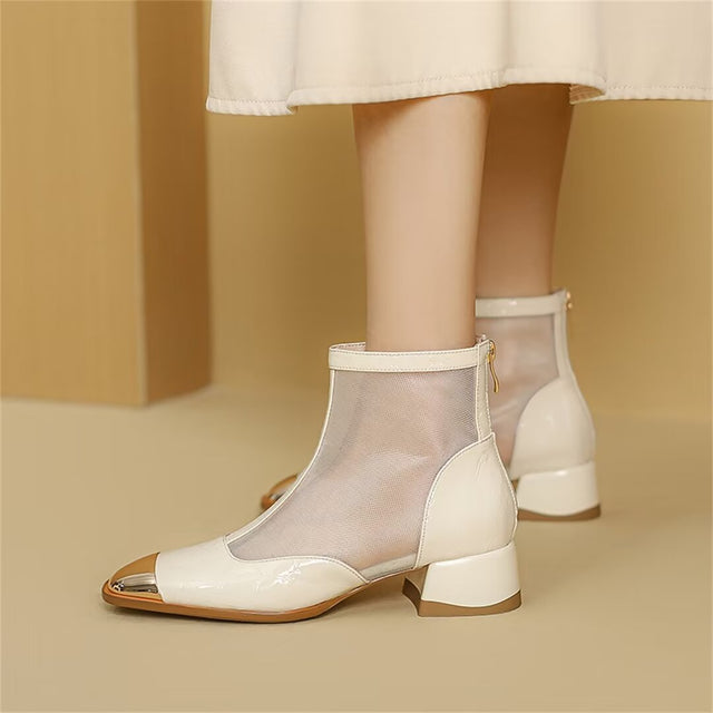 Opulessa Zip-Closure Booties