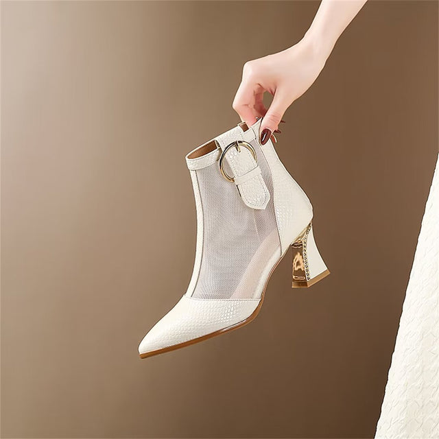 Auburnyx Croctex Zipped Boots