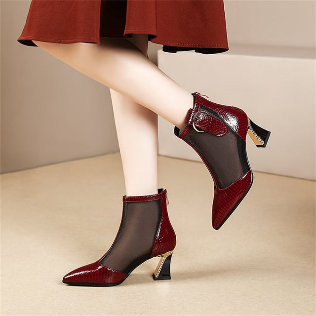 Auburnyx Croctex Zipped Boots