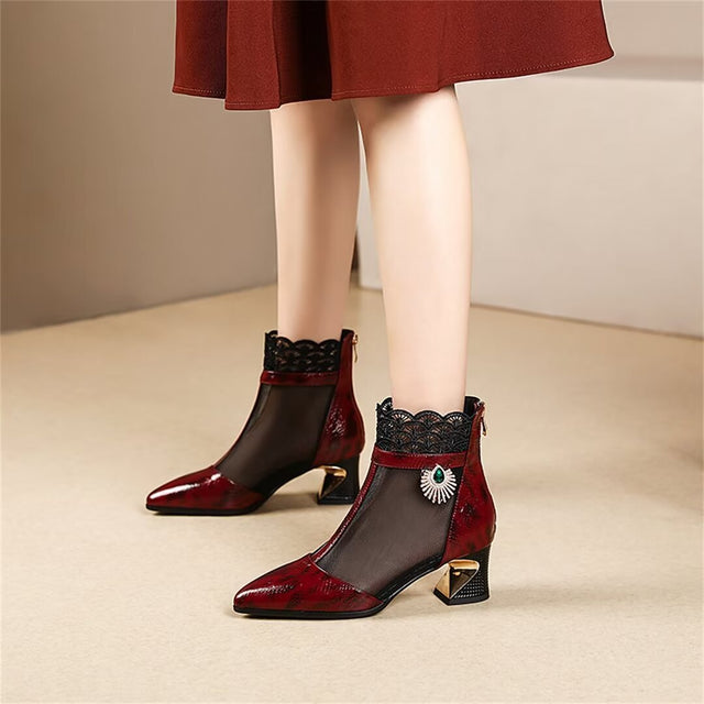 Luxalon Croctex Zipped Boots