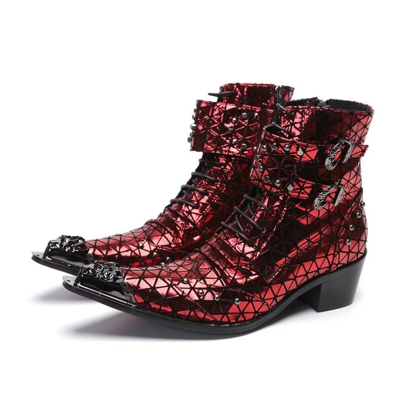 Opulessa Crocodile Pattern Boots