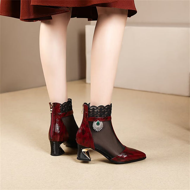 Luxalon Croctex Zipped Boots