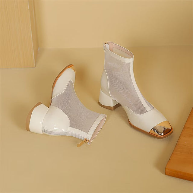 Opulessa Zip-Closure Booties