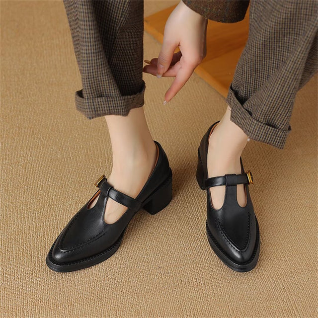 Opulessa Buckled Elegance Pumps