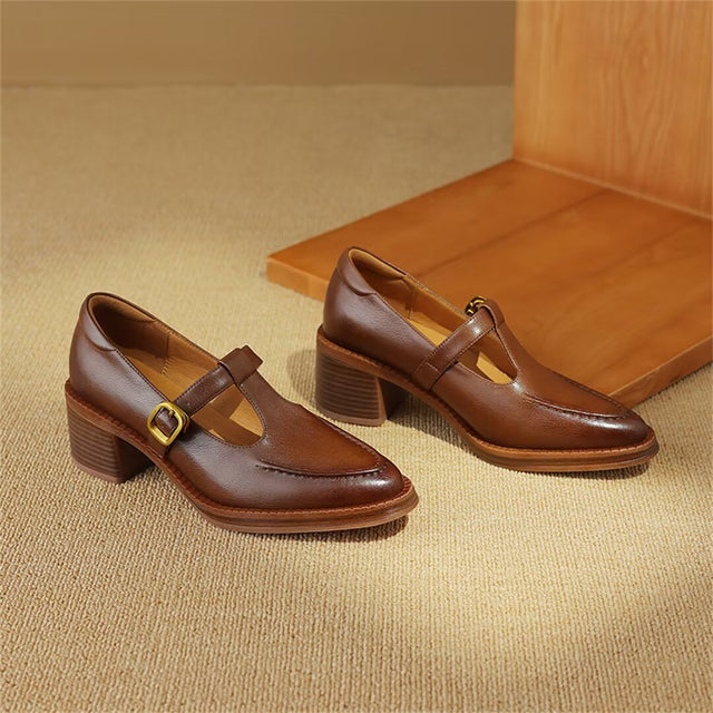 Opulessa Buckled Elegance Pumps