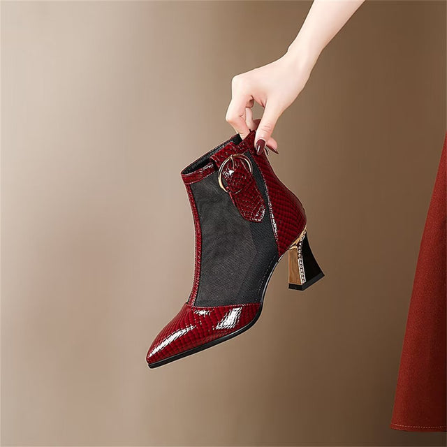 Auburnyx Croctex Zipped Boots