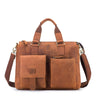 Distinguished Square Leather Holdall