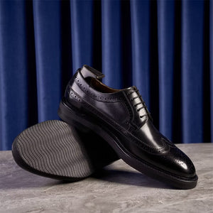 ElegantStride Cowhide Leather Men's Dress Shoes