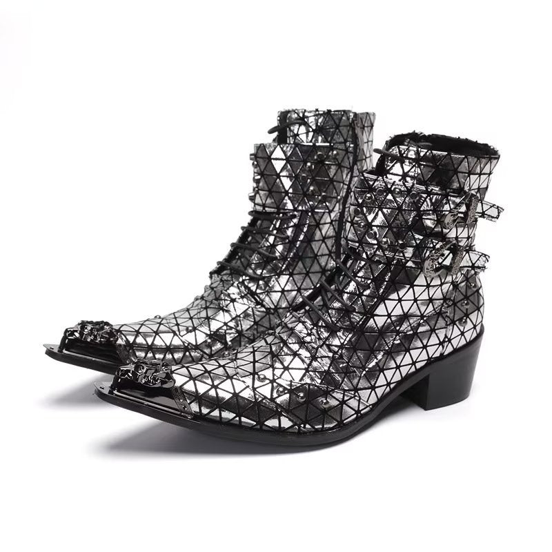 Opulessa Crocodile Pattern Boots