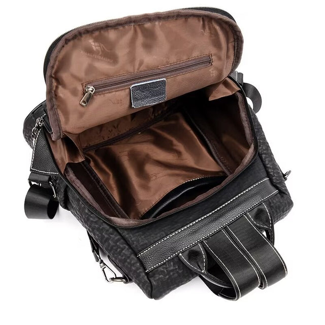 Veltique Zip Backpack Elegance