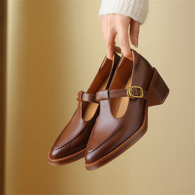 Opulessa Buckled Elegance Pumps