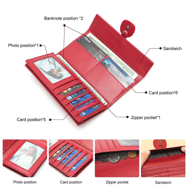 Veltique Zipper Wristlet Elegance