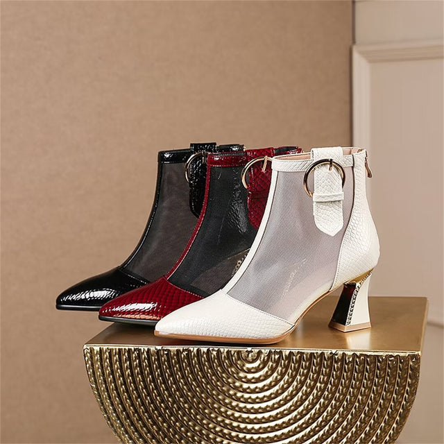 Auburnyx Croctex Zipped Boots