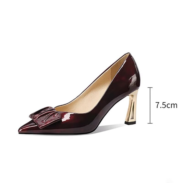 Sleek Orbitstream Sculpted Lace-up Runway Statement