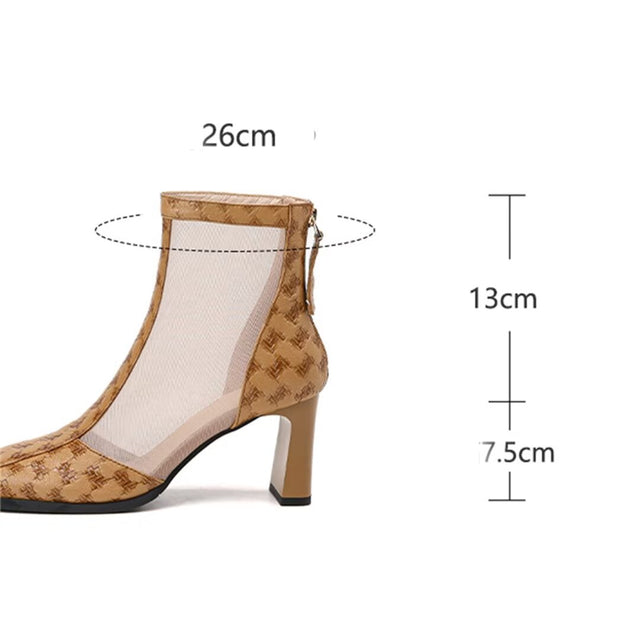 Veltique Croc Ankle Boots