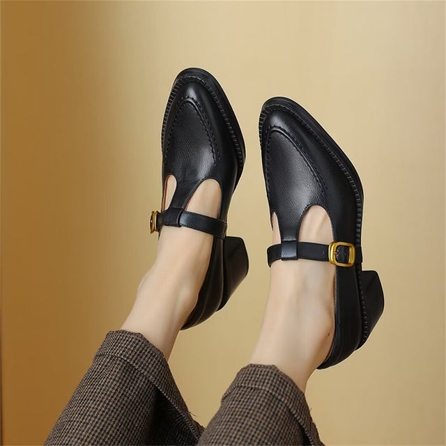 Opulessa Buckled Elegance Pumps