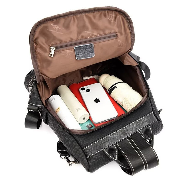 Veltique Zip Backpack Elegance