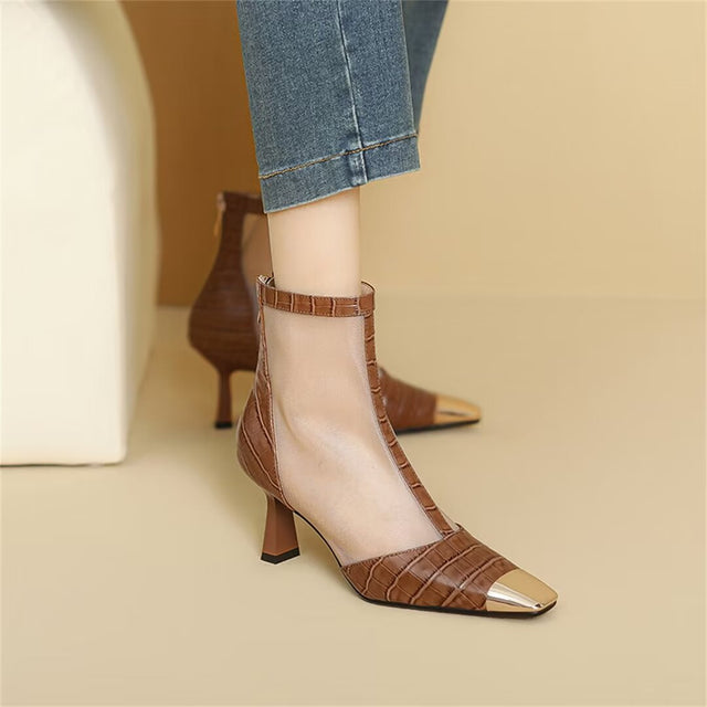 Veltique Croctex Office Booties