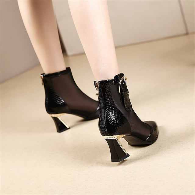 Auburnyx Croctex Zipped Boots