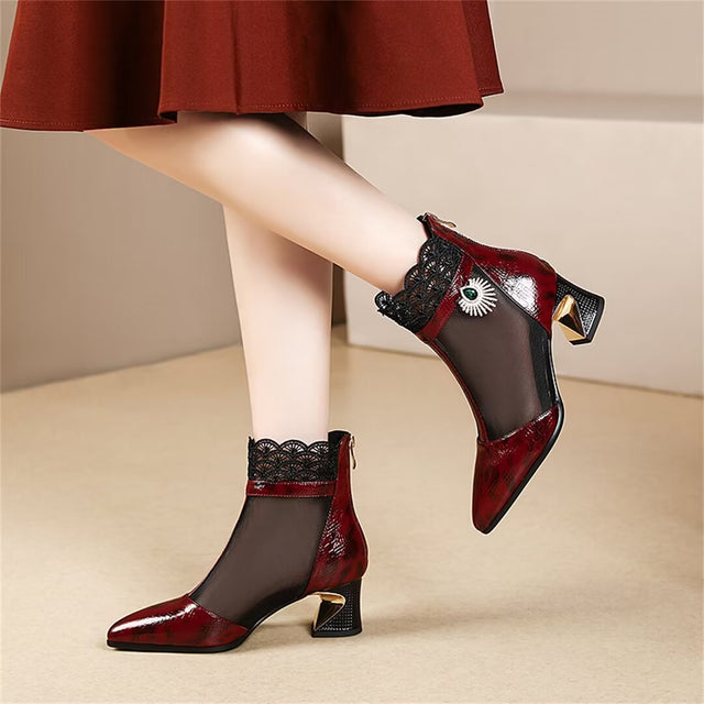 Luxalon Croctex Zipped Boots