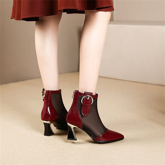 Auburnyx Croctex Zipped Boots